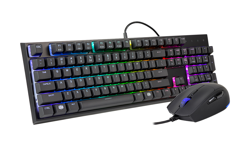 Combo Cooler Master MasterSet MS120 Gaming Keyboard &amp; Mouse with Omron Switches  131017